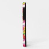 Ontwerp textuur rood, geel aquarel Case-Mate iPhone case (Achterkant/links)