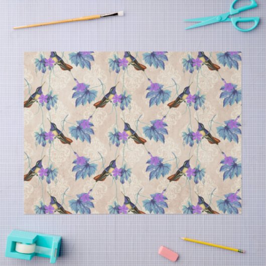 Ontwerp tien Humming Birds reeks Tissuepapier (Craft)
