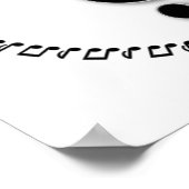 Ontwerp Treble Clef Music Note Design Poster (Hoek)