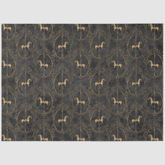 Ontwerp uit de Black and Gold Circus-reeks 11 Tissuepapier (Voorkant)