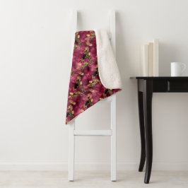 Ontwerp uit de Bourgogne en Gold Leopard-reeks 10 Sherpa Deken
