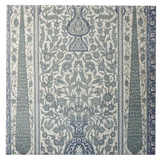 Ontwerp uit de moskee van Ibrahym Agha, uit de Ara Tegeltje (Voorkant)