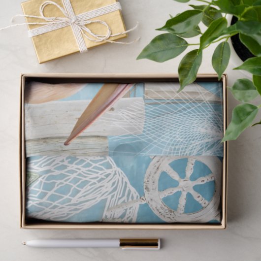 Ontwerp uit de Nautical Series 10 Tissuepapier (Geschenk)