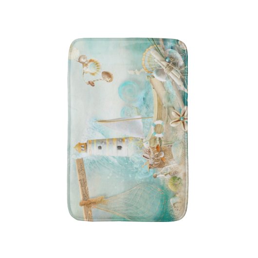 Ontwerp uit de Nautical Series 11 Badmat (Voorkant Verticaal)