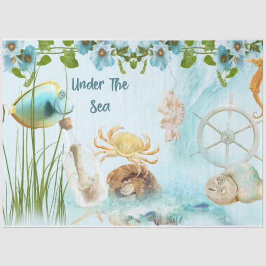 Ontwerp uit de Nautical Series 12 Tissuepapier (Voorkant)