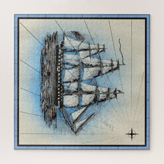 Ontwerp uit de Nautical Series 14 Legpuzzel (Horizontaal)