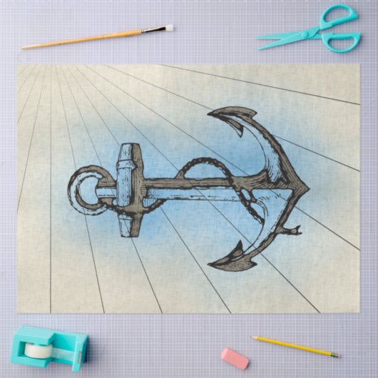 Ontwerp uit de Nautical Series 16 Tissuepapier (Craft)