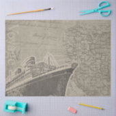 Ontwerp uit de Nautical Series 18 Tissuepapier (Craft)