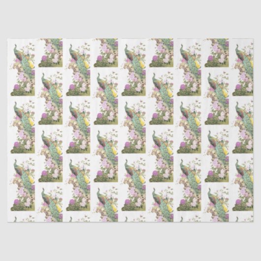 Ontwerp uit de Peacock-reeks 5 Tissuepapier (Voorkant)