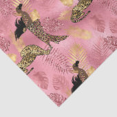 Ontwerp uit de roze en Gold Leopard-reeks 7 Tissuepapier (Detail)