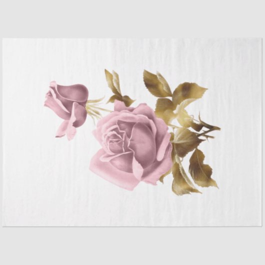 Ontwerp uit de roze en Gold Steampunk-reeks 10 Tissuepapier (Voorkant)