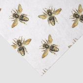 Ontwerp uit de roze en gouden bijenreeks 11 tissuepapier (Detail)
