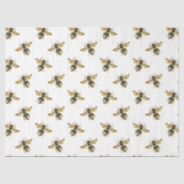 Ontwerp uit de roze en gouden bijenreeks 11 tissuepapier