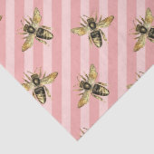 Ontwerp uit de roze en gouden bijenreeks 12 tissuepapier (Detail)