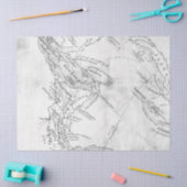 Ontwerp uit de zwarte en witte digitale kaartreeks tissuepapier (Craft)