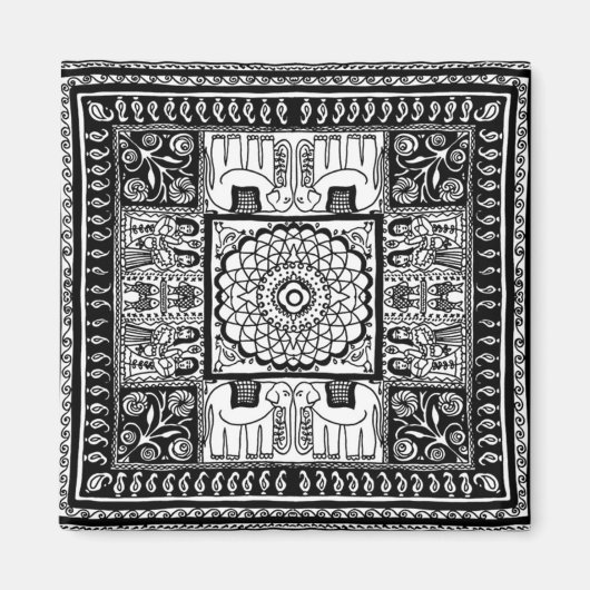 Ontwerp uit India - Magnet (Voorkant)