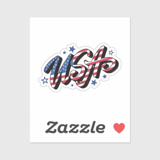 ontwerp usa sticker (Vel)