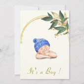 Ontwerp uw Baby Boy Douche Uitnodiging Sjabloon (Achterkant)