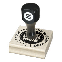 Ontwerp uw bedrijf logo modern rubberen inktstempe