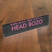 Ontwerp uw bureaublad naambordje (Zijkant)