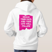Ontwerp uw dagen... hoodie (Achterkant)