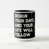 Ontwerp uw dagen... mok (Midden)