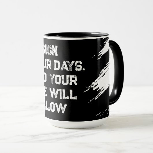 Ontwerp uw dagen... mok (Voorkant rechts)