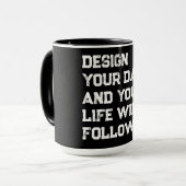 Ontwerp uw dagen... mok (Voorkant links)