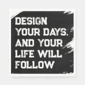 Ontwerp uw dagen... servet (Voorkant)