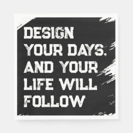 Ontwerp uw dagen... servet