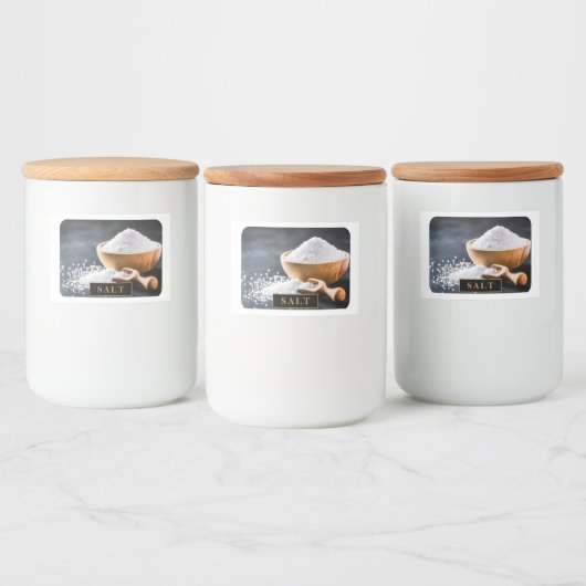 Ontwerp uw droom - 3x2 Zout Container Label Voedselcontainer Etiket (Flessen)