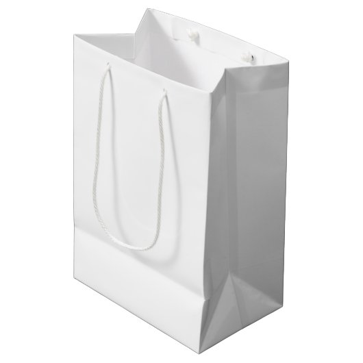 Ontwerp uw droom - Classic White Medium Cadeauzakje (Voorkant Gekanteld)
