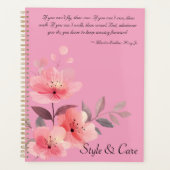 Ontwerp uw droomstijl en zorgplanner planner (Voorkant)