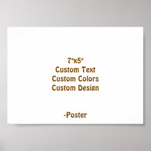 Ontwerp uw eigen 18x13cm matte afwerking poster