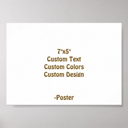 Ontwerp uw eigen 18x13cm matte afwerking poster (Voorkant)