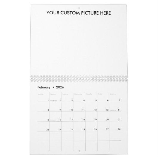 Ontwerp uw eigen 2023 kalender (Feb 2026)