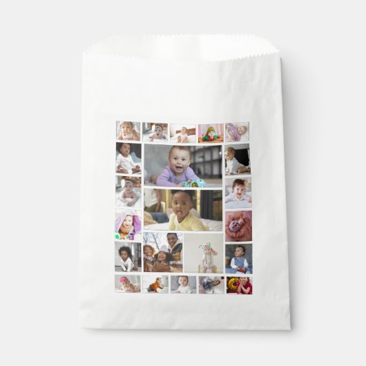 Ontwerp uw eigen 22 foto collage Poster Bedankzakje (Voorkant)