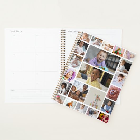 Ontwerp uw eigen 22 foto collage Poster Planner (Display)