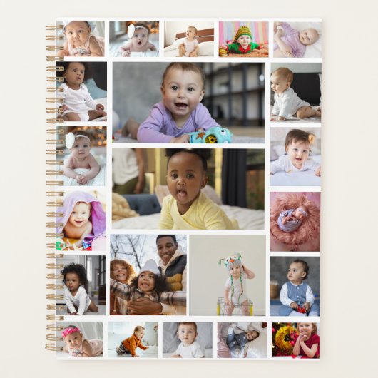 Ontwerp uw eigen 22 foto collage Poster Planner (Voorkant)