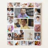 Ontwerp uw eigen 22 foto collage Poster Planner (Achterkant)