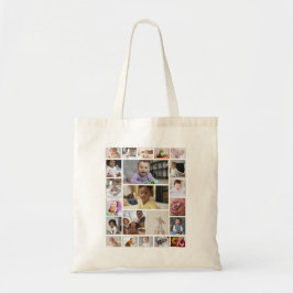 Ontwerp uw eigen 22 foto collage Poster Tote Bag