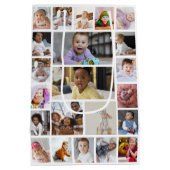 Ontwerp uw eigen 22 fotocollage ingelijst kunst medium cadeauzakje (Achterkant)