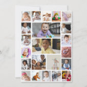 Ontwerp uw eigen 22 fotocollage ingelijst kunst notitiekaartje (Voorkant)