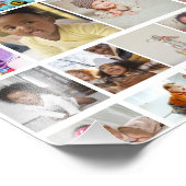 Ontwerp uw eigen 25 foto collage Poster (Hoek)