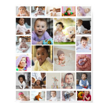 Ontwerp uw eigen 25 foto collage Poster