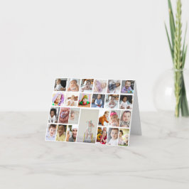 Ontwerp uw eigen 25 fotocollage ingelijst kunst aankondiging