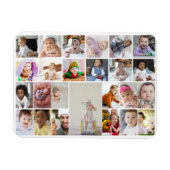 Ontwerp uw eigen 25 fotocollage ingelijst kunst magneet (Horizontaal)