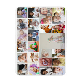 Ontwerp uw eigen 25 fotocollage ingelijst kunst magneet