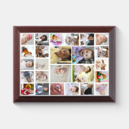 Ontwerp uw eigen 25 fotocollage ingelijst kunst troffee gedenkplaat