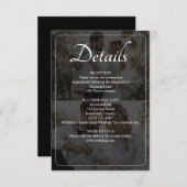 Ontwerp uw eigen 2 foto collage bruiloft informatiekaartje (Voorkant / Achterkant)